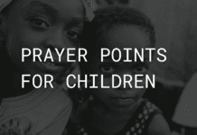 Prayer points for children