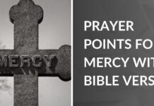 Prayer points for mercy