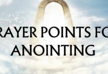 Prayer points for anointing