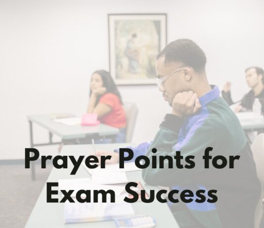 Prayer Points for Exam Success