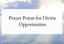 Prayer Points for Divine Opportunities