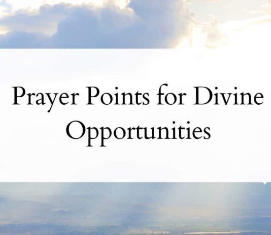 Prayer Points for Divine Opportunities