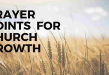 Prayer points for church growth