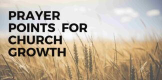 Prayer points for church growth