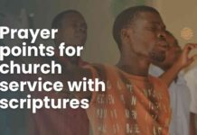 Prayer points for church service