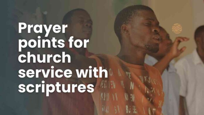 Prayer points for church service