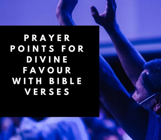 Prayer Points for Divine Favour with Bible Verses