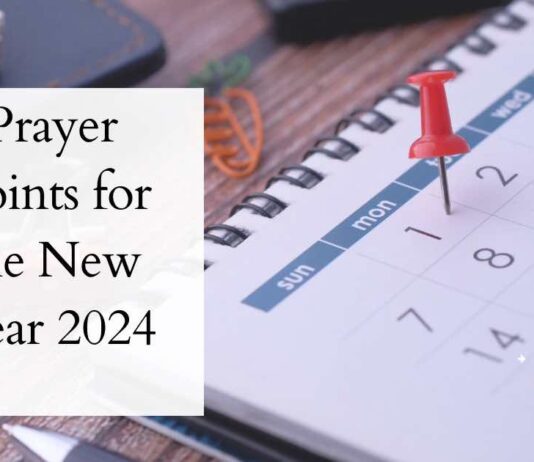 Prayer Points for the New Year 2024