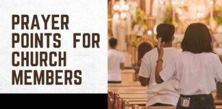Prayer points for church members