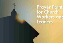 Prayer Points for Church Workers and Leaders