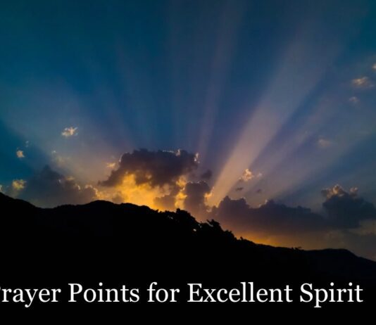 Prayer Points for Excellent Spirit