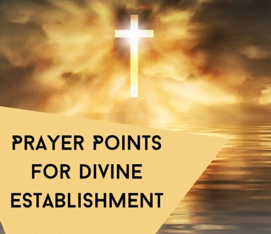 Prayer Points For Divine Establishment