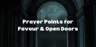Prayer Points for Favour and Open Doors