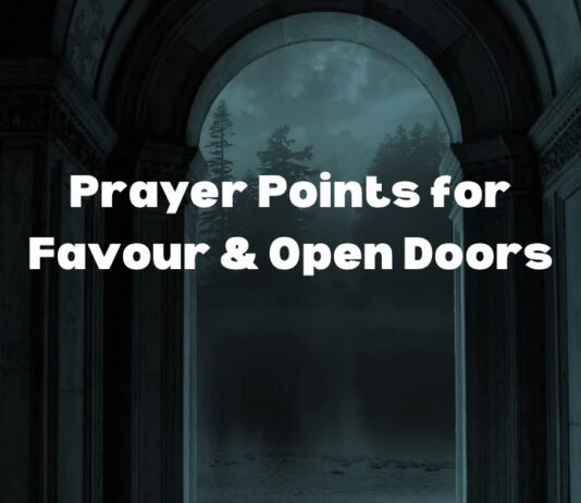 Prayer Points for Favour and Open Doors