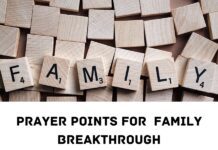 Prayer Points for Family Breakthrough