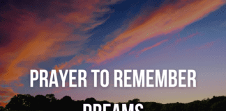 30 Prayer to Remember Dreams