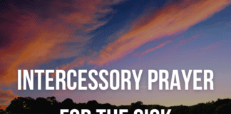 Intercessory Prayer for the Sick