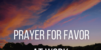 Prayer for Favor at Work