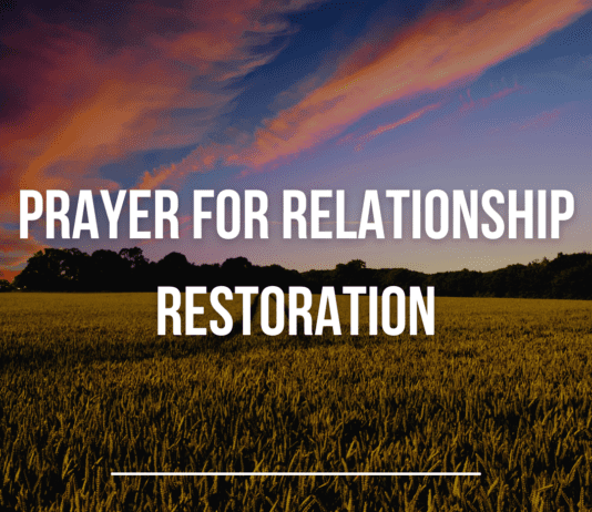 Prayer for Relationship Restoration