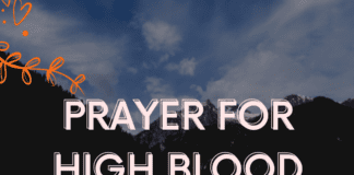 Prayer for High Blood Pressure