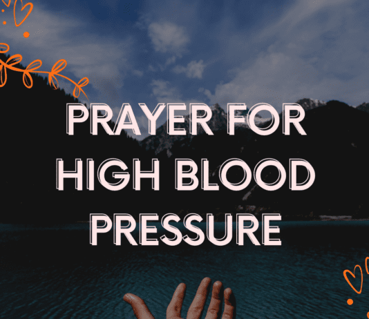 Prayer for High Blood Pressure