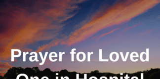 Prayer for Loved One in Hospital