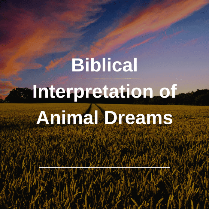 Biblical Interpretation of Animal Dreams