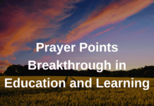 Prayer Points Breakthrough in Education and Learning