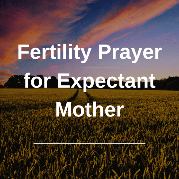 Fertility Prayer for Expectant Mothers