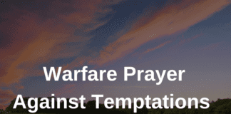 Warfare Prayer Against Temptations and Sin