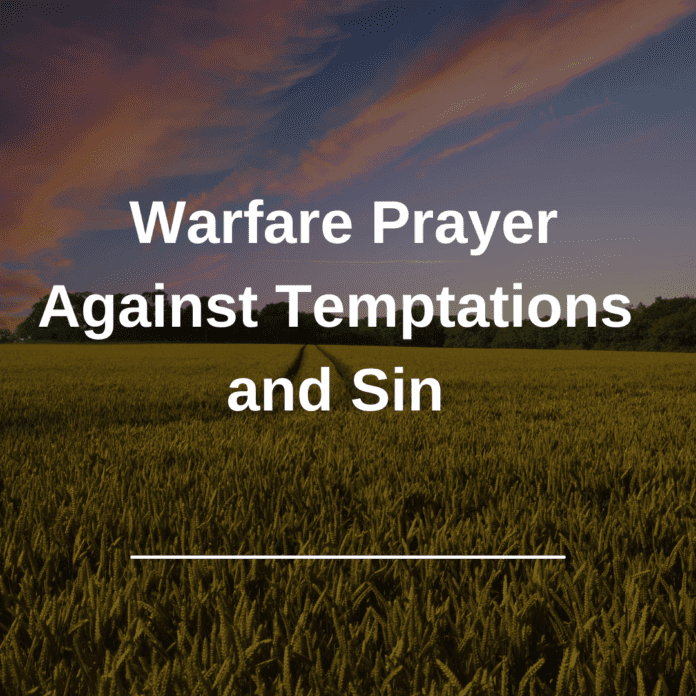 Warfare Prayer Against Temptations and Sin