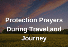 Protection prayers during travel and journey