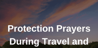 Protection prayers during travel and journey