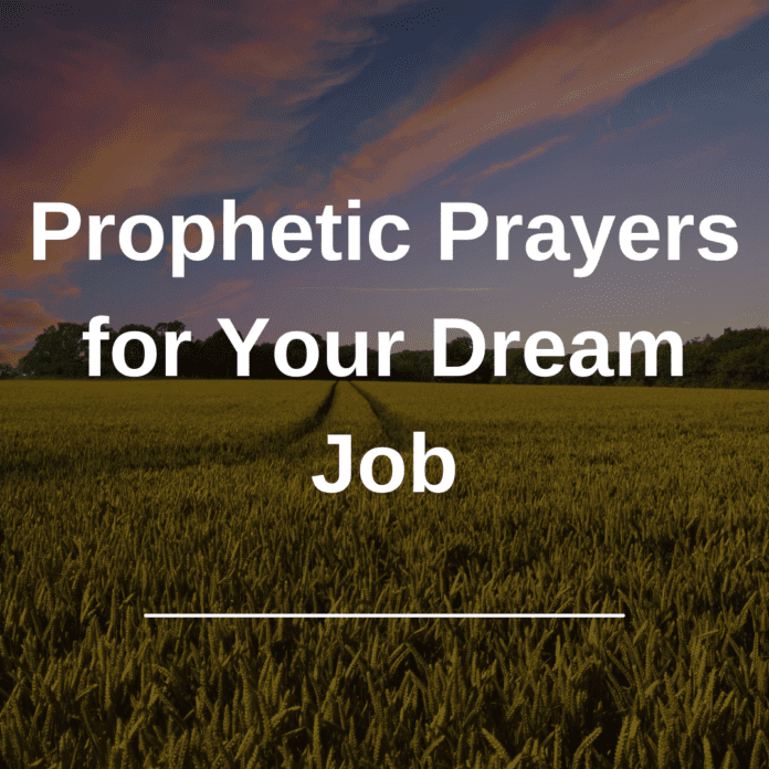 Prophetic Prayers for Your Dream Job