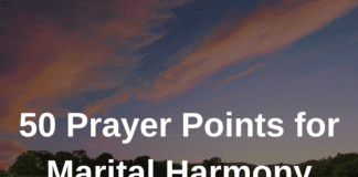 50 Prayer Points for Marital Harmony