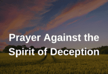 Prayer Against the Spirit of Deception