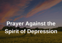 Prayer Against the Spirit of Depression