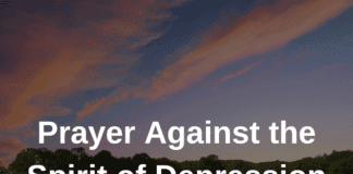 Prayer Against the Spirit of Depression