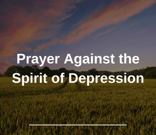 Prayer Against the Spirit of Depression