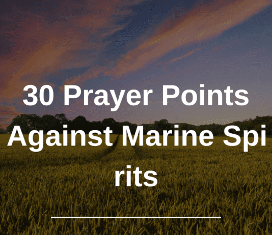 30 Prayer Points Against Marine Spirits