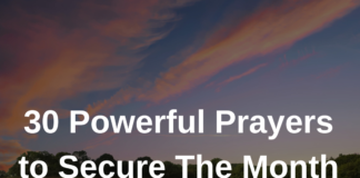 30 Powerful Prayers to Secure The Month of March 2025